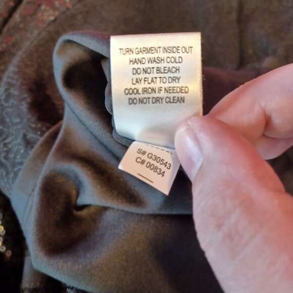 Maia Dress Womens Sz 4 Black Sequins Skater Short 3/4 Sleeve Cocktail Party Prom - Picture 14 of 14